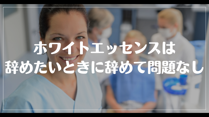 まとめ：ホワイトエッセンスは辞めたいときに辞めて問題なし