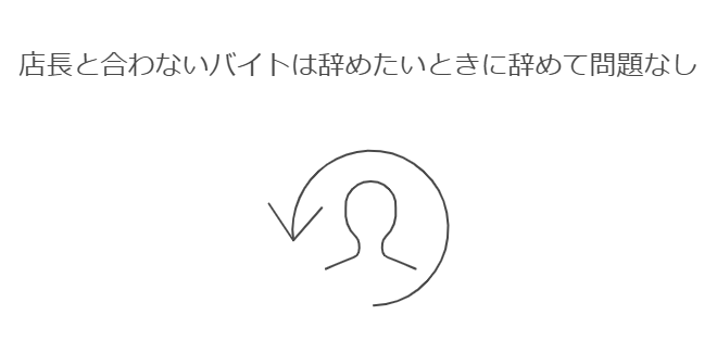 店長と合わないバイトは辞めたいときに辞めて問題なし