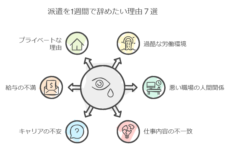 派遣を1週間で辞めたい理由7選