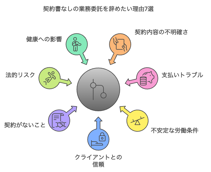 契約書なしの業務委託を辞めたい理由7選