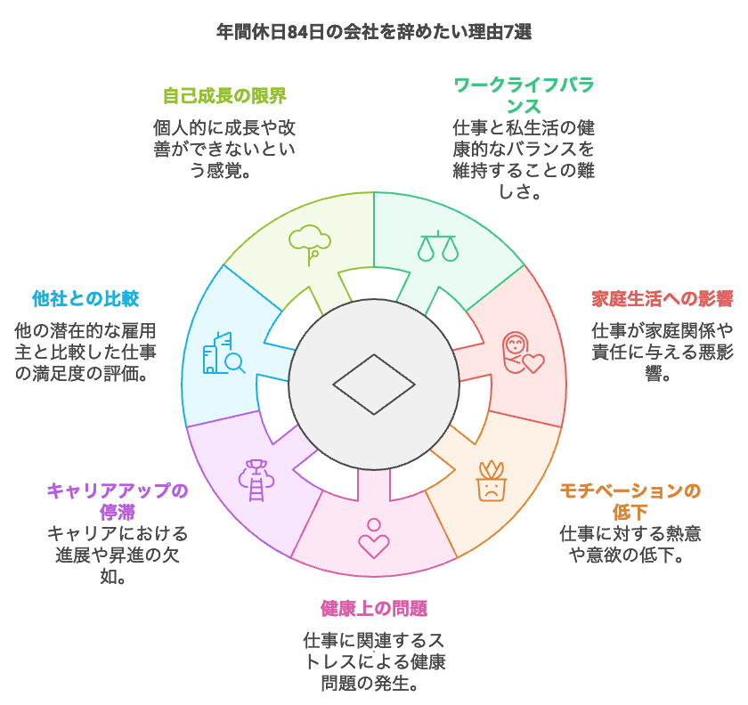 年間休日84日の会社を辞めたい理由7選