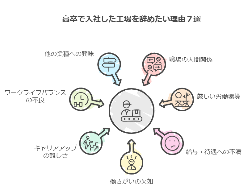 高卒で入社した工場を辞めたい理由7選