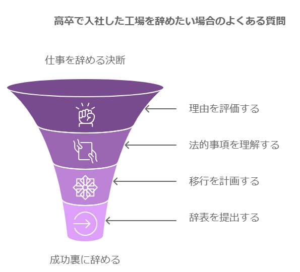 高卒で入社した工場を辞めたい場合のよくある質問