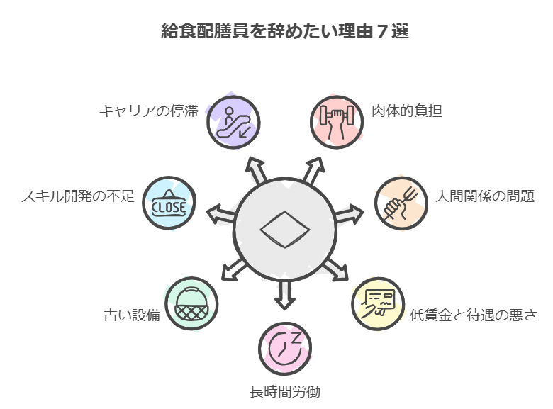 給食配膳員を辞めたい理由7選