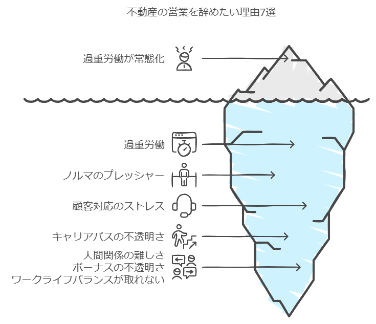 不動産の営業を辞めたい理由7選