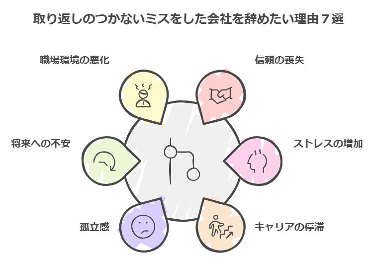 取り返しのつかないミスをした会社を辞めたい理由7選